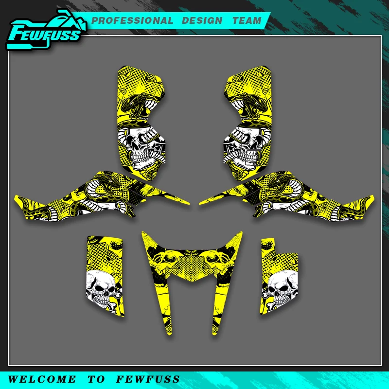 

Fewfuss For SUZUKI LTZ400 2003 2004 2005 2006 2007 2008 Graphics Decals Stickers Motorcycle Background Custom Number