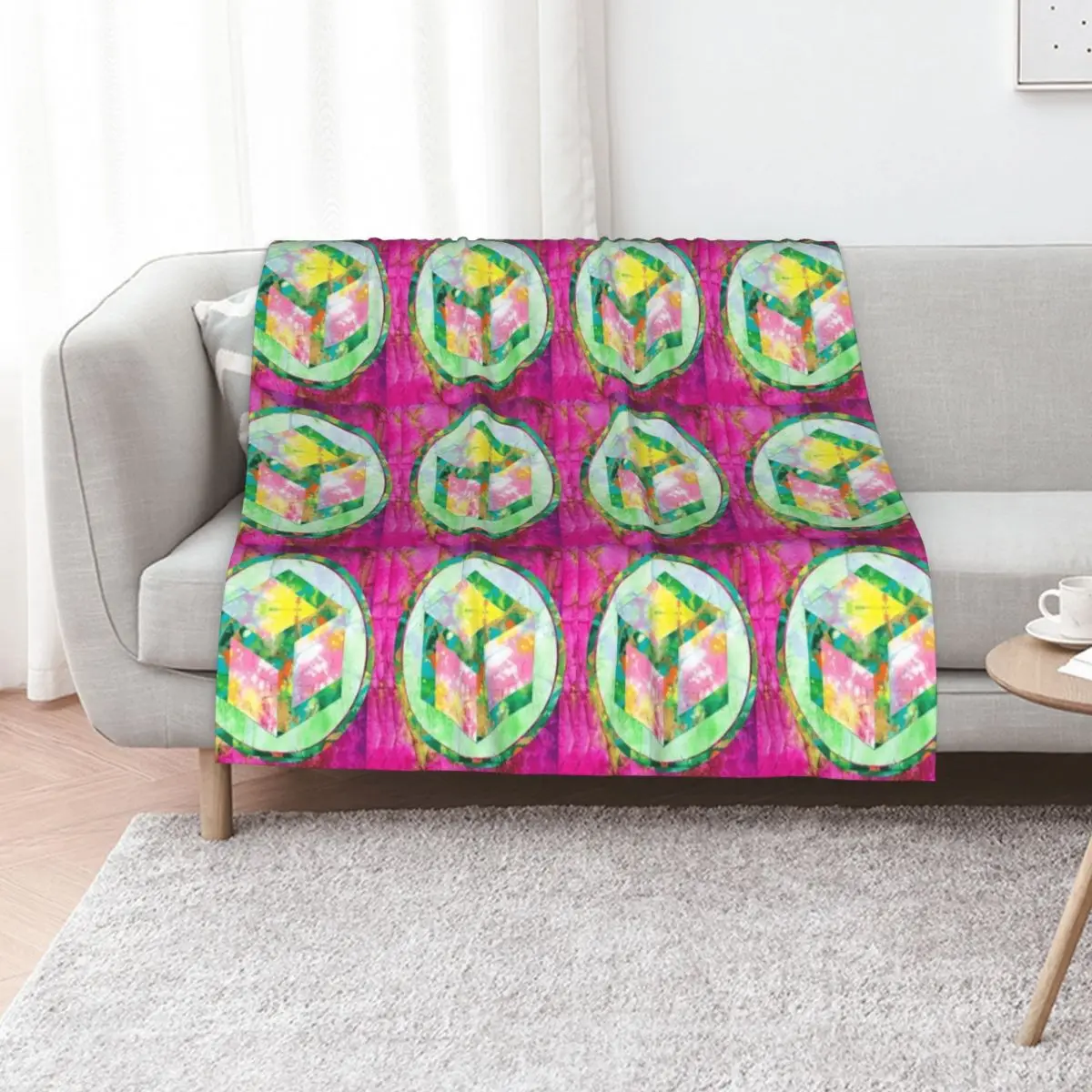 Antahkarana - Peace Throw Blanket Ultra Soft Flannel Fleece Blanket for All Seasons