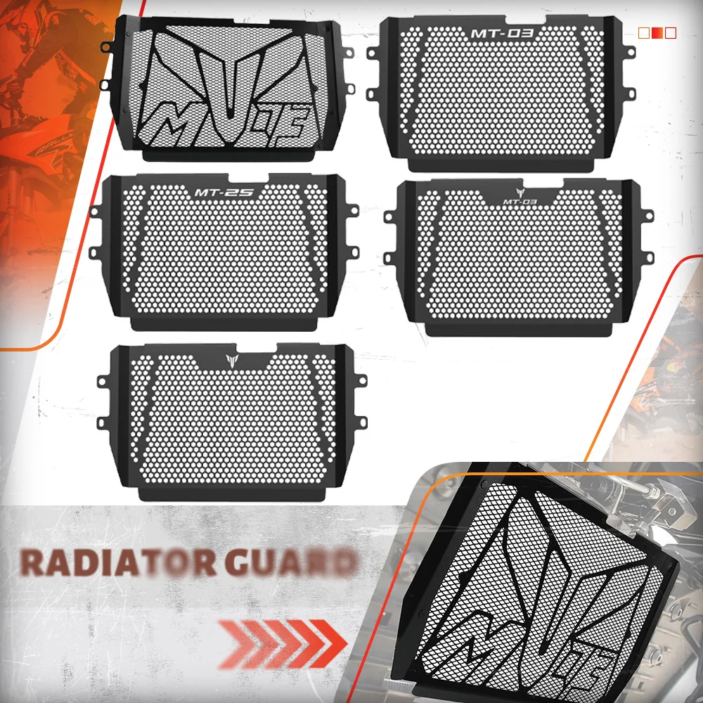 

Motorcycle Accessories Aluminum Radiator Grille Grill Guard Cover Protector For YAMAHA MT-03/MT-25 MT03 MT 03/25 2021 2022 2023