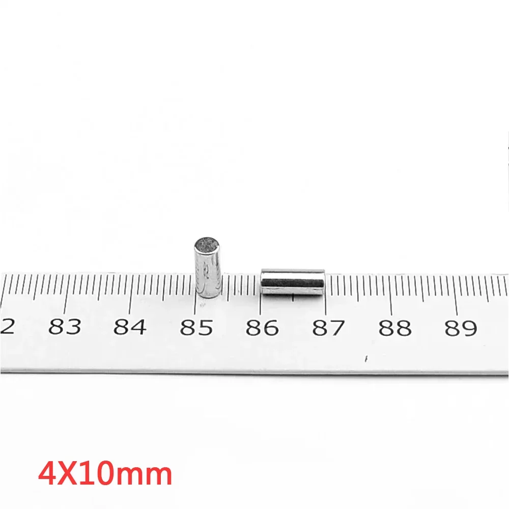 4x10มม. แผ่นแม่เหล็กหายาก4มม. x 10มม. แม่เหล็กนีโอไดเมียมกลม4x10มม. แผ่นแม่เหล็กขนาดเล็ก N35 4*10มม.