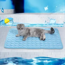 Pet Ice Mats Summer Cat Dog Sofa Nest Bed Cooling Sleeping Pad for Small Dogs Pets Durable Sofa Cooling Pad Blanket