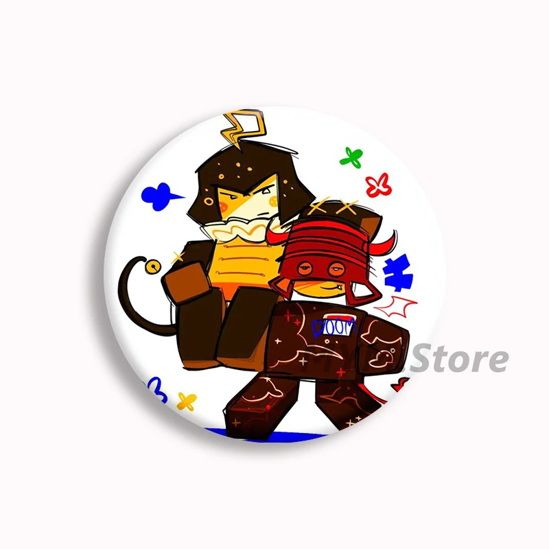Mr DoomBringer Anime Soft Button Pin Forsaken Doombringer Brooches Badge Bag Decor Accessories Fans Gamer Collect Gifts