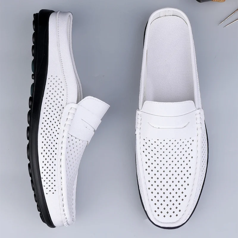 Comfty Men Slippers Summer Eco-friendly Flip Flop Casual Non-slip Shoes Men Loafers Slip on Outdoor Wading Shoes