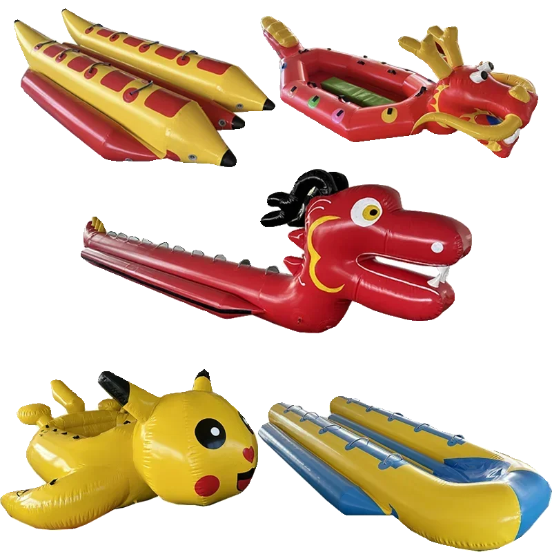 Inflatable water big flying fish banana boat spinning gyro sea motorboat surfing drag