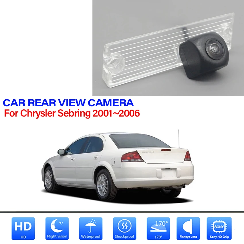 Car Back up Reverse Parking Camera For Chrysler Sebring 2001 2002 2003 2004 2005 2006 Car Rear View Camera CCD HD Night Vision