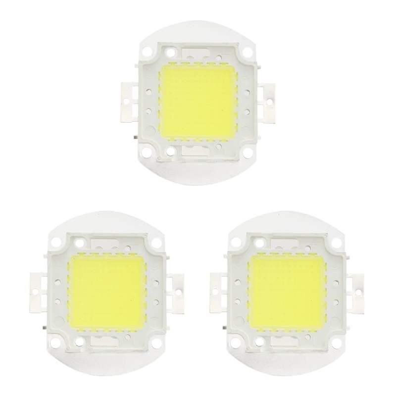 

3X DC 32 - 34V 100W 7500 LM 6500K High Power The LED Power Indicator Light Chip - White