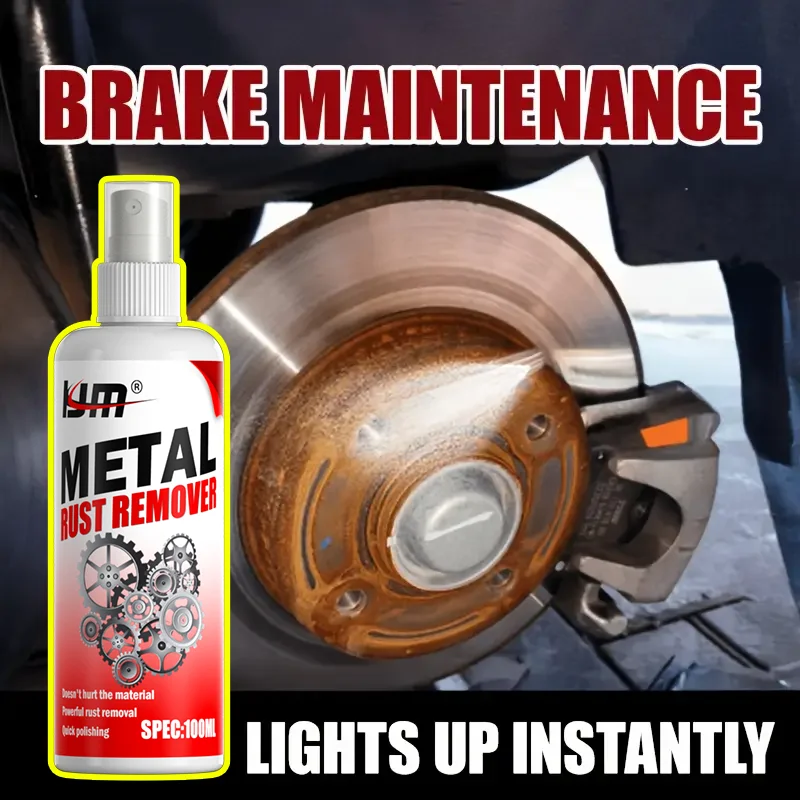 KJM 100ML Gear & Metal Rust Remover Spray, Industrial Strength Corrosion Cleaner & Quick Polishing Agent