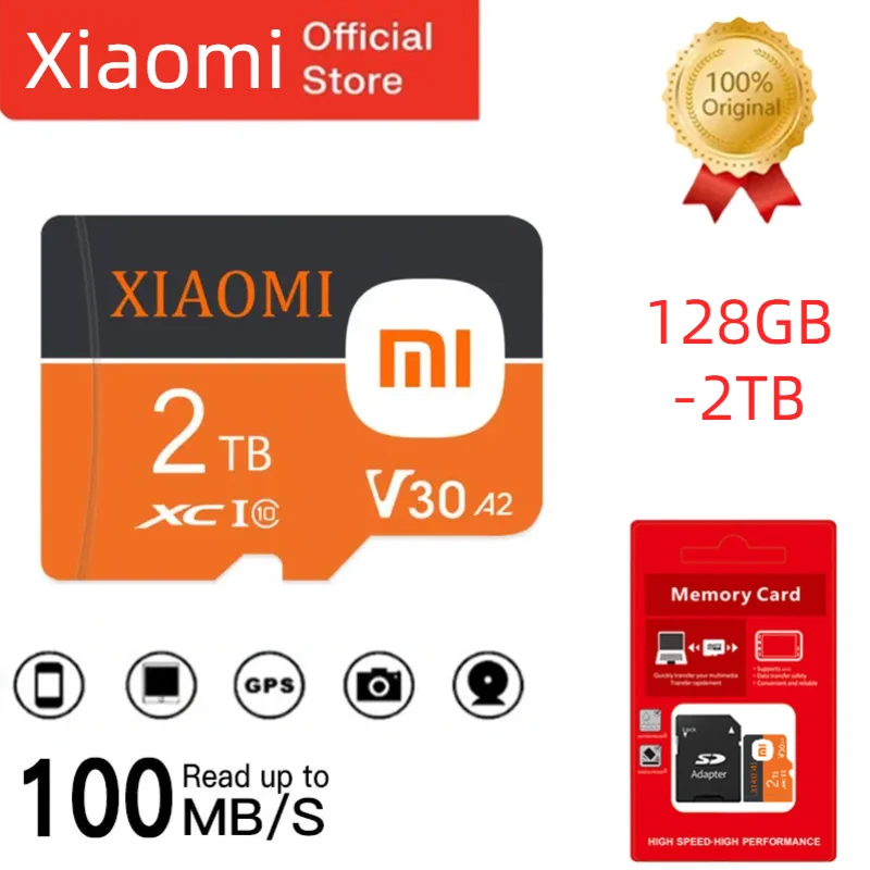 Xiaomi 2TB 1TB Micro TF karta SD 512GB 256GB 128GB 64GB szybka karta pamięci Extreme Pro do monitoringu wideo z kamery w smartfonie