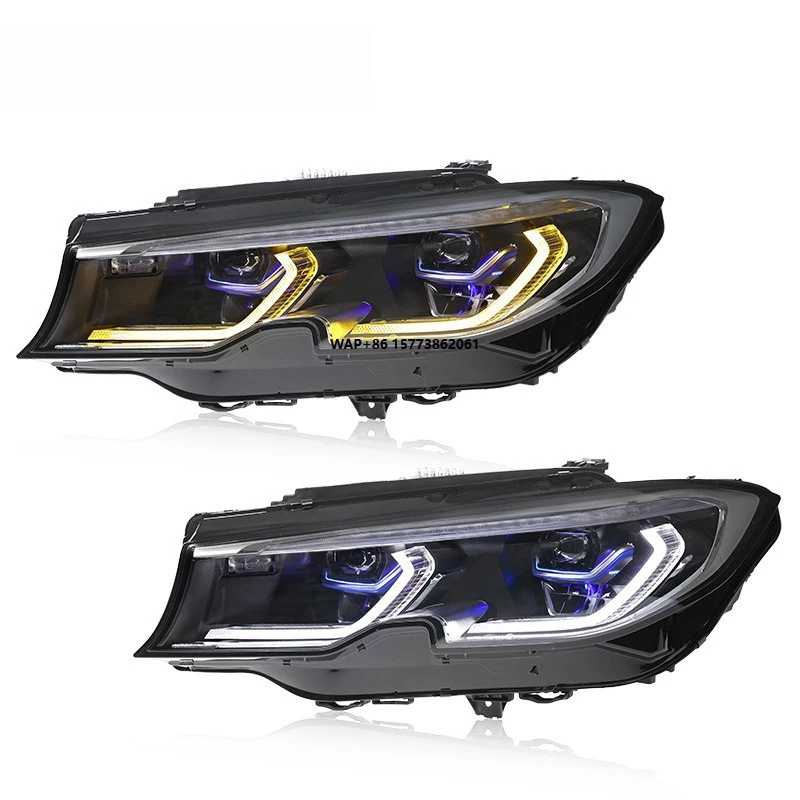 

1 Unit for 20-22 3 Series G20 Headlight Assembly Modification with High-end LED Daytime Running Light Lens