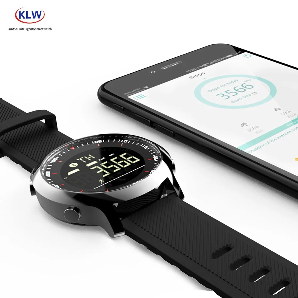 MK18 Smart Watch Sport IP68 Waterproof Pedometers Message Reminder 12 Months Standby Smartwatch for Ios Android