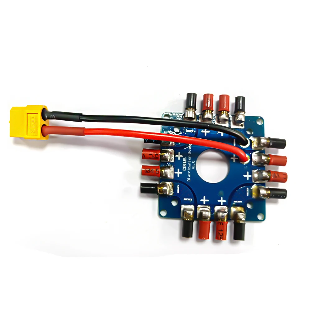 Waterproof ESC Distribution Board Connection Board Soldered T / XT60 Plug & 3.5mm Banana Bullet Connectors For Quadcopter FPV
