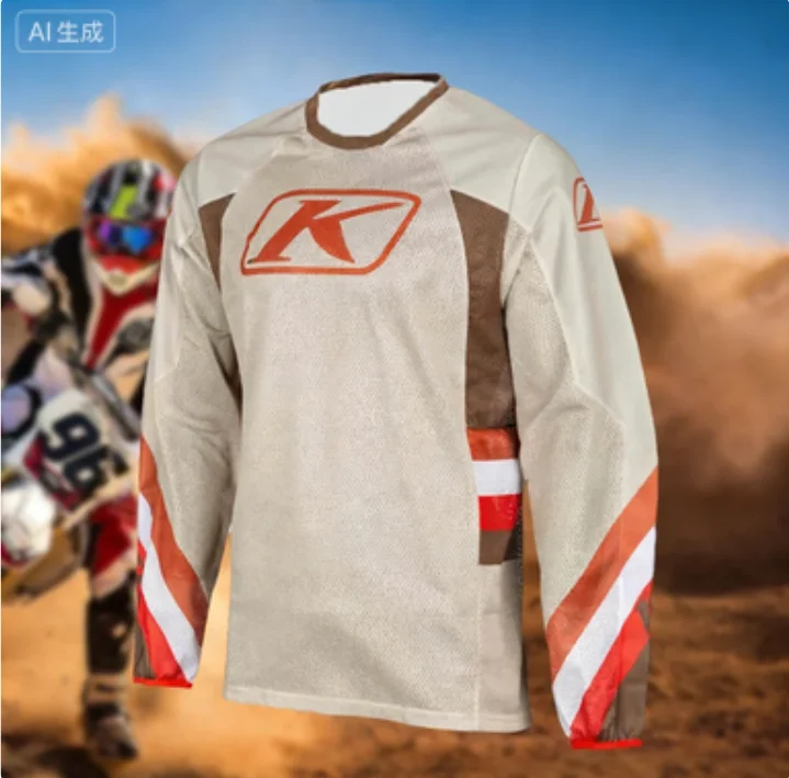 

Summer BMX DH MTB Long Sleeved T-Shirt Bicycles Clothes KLTM Retro Motocross Jerseys Motorcycle Mountain Bike Cycling Clothing