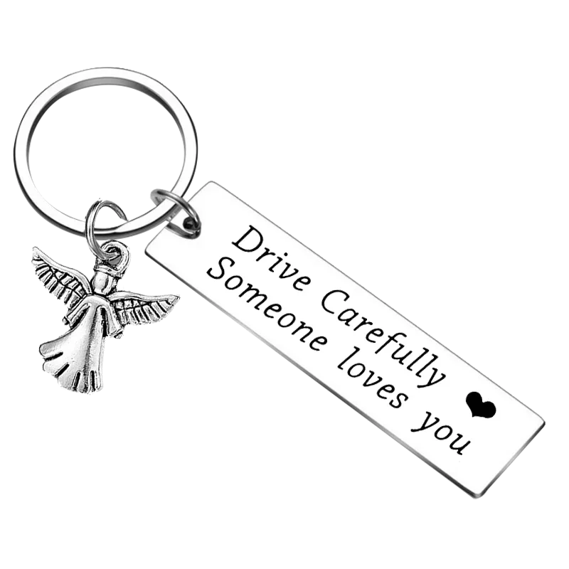 Drive Carefully Keychain Pendant New Driver Gifts Key Chains Trucker Gifts