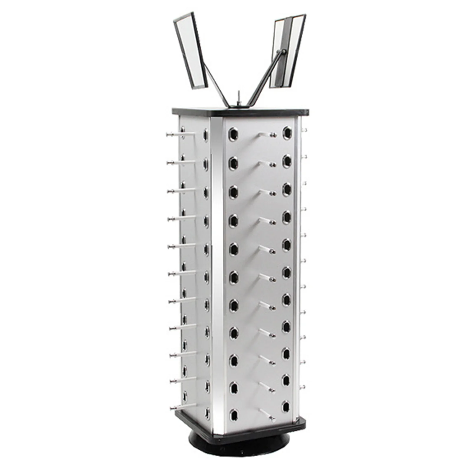 

Органайзер-подставка для 44 пар солнцезащитных очков с зеркалом, держатель для очков для дома, коллекции, магазина, выставки