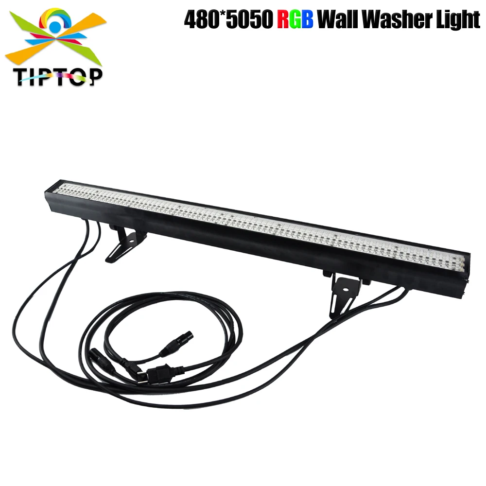 

Freeshipping Strip Bar Shape 100cm Long 480 x 0.2W RGB 5050 SMD Pixel Led Wall Washer Light DMX Control Rainbow Colorful Light