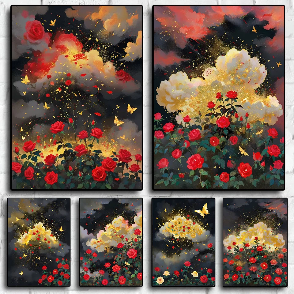 

Diamond Painting 5d Rose Flower Mosaic Needlework Full Square Round Kits Embroidery Sale Floral Home Decor Diy Gift