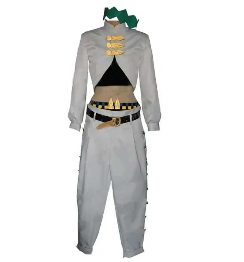 

Anime Mens Cosplay Rohan Kishibe Costume Unisex Halloween Coat Pants Blet Uniform Suit Christmas Outfit