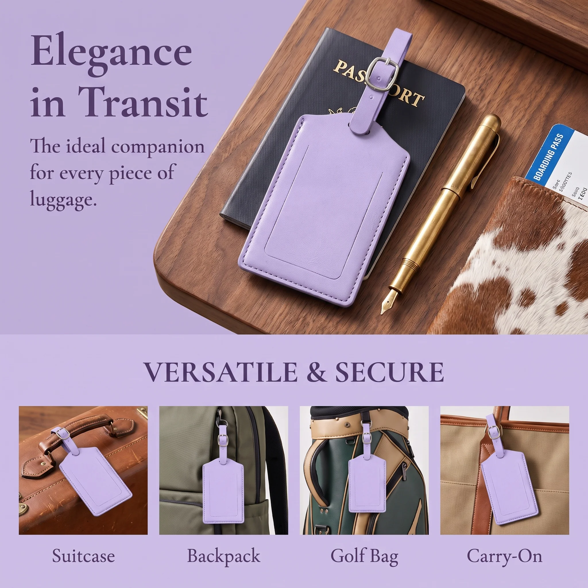 3/5/8/10 Stück PU-Leder Privatsphäre-Gepäckanhänger mit Verstellbarer Metallschnalle, Diebstahlsicherer Koffer-ID-Namensanhänger, Farbenfrohe Reisegepäck-Etiketten – Detail 5