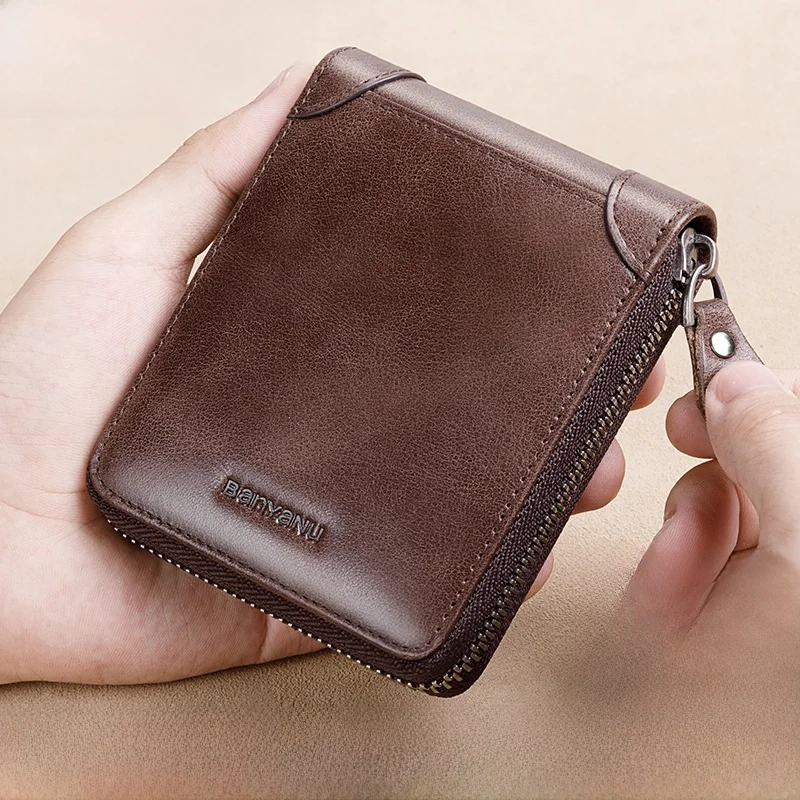 vintage-top-layer-cowhide-leather-wallet-men's-short-large-capacity-driver-license-card-holder-multi-function-women's