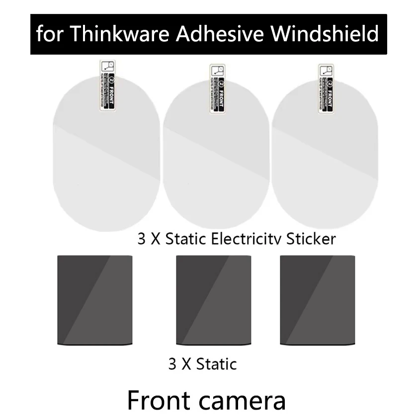 for Thinkware Adhesive Windshield Mount for F70 F200 FA200 F200 PRO X700 X800 X1000 Dash Cam (TWA-F200M) Static Stickers