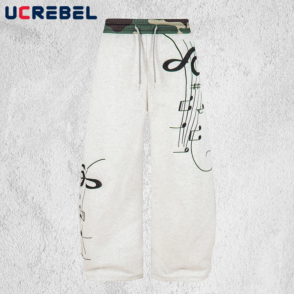 

Мужские спортивные брюки-карго с камуфляжным пэчворком, вышивкой, в стиле стритвир, хип-хоп, с эластичным поясом, свободного кроя, повседневные