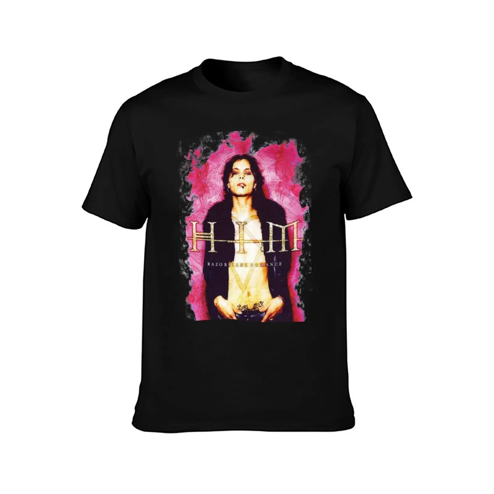 Him Band VV H I M - Him Ville Valo Razorblade Romance smoke T-Shirt Casual Daily Outfit T-Shirt