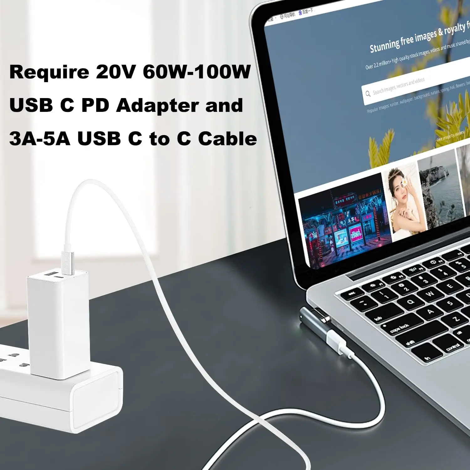 USB C to Magnetic L-Tip T-Tip DC Charging Adapter for Type-C 100W PD Power Charger Compatible with 2006-2012 Macbook Pro/Air