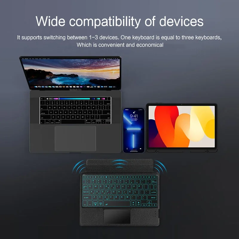 Magic Keyboard Case For Xiaomi Redmi Pad SE 2023 Tablet Redmi Red Mi Pad SE 11 Inch Smart Cover Spanish Portuguese Arabic