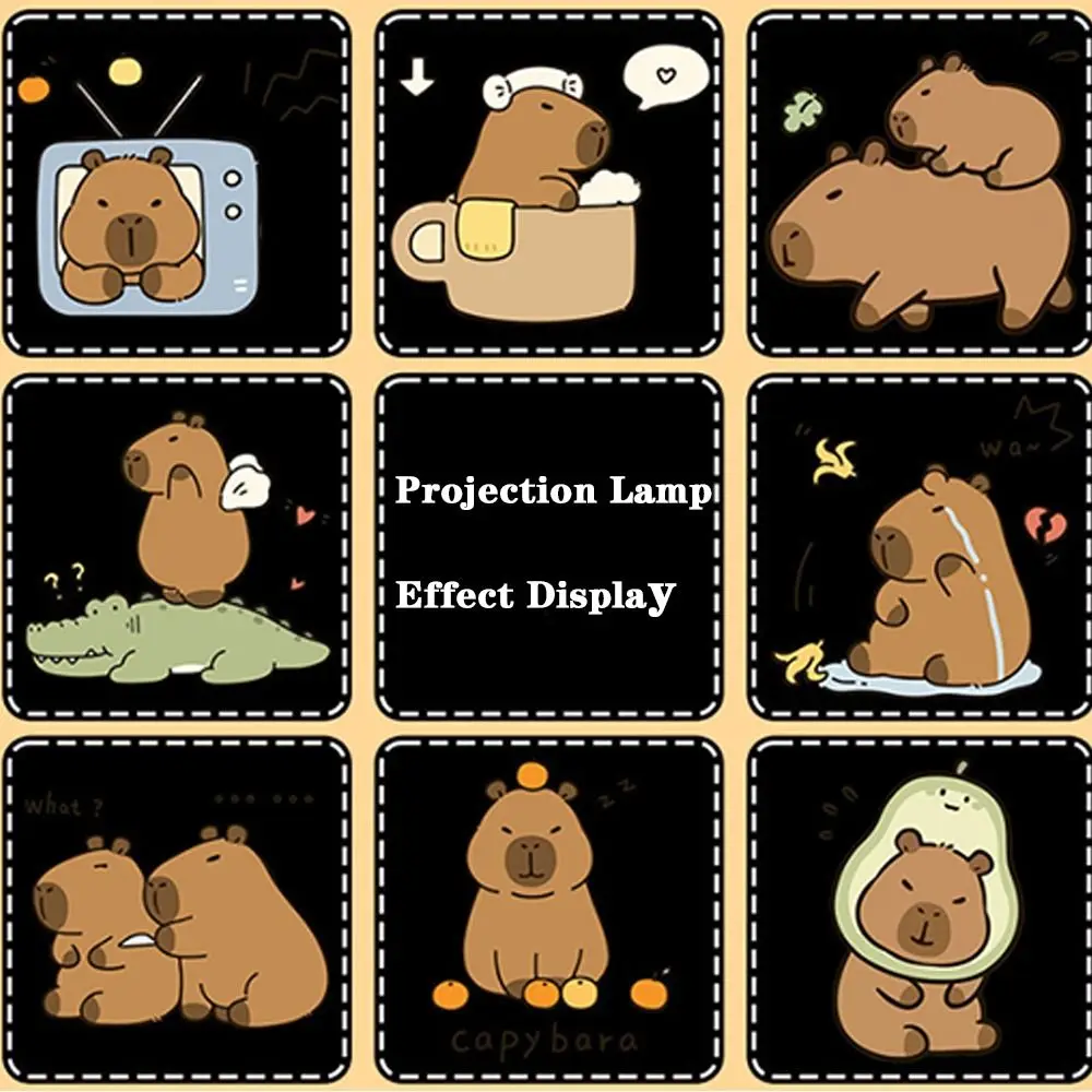 PVC Capybara Projektion Kamera Schlüssel bund Cartoon hängen Ornament Tasche Anhänger Paar Geschenk Capybara Anime Schlüssel ring Tasche Zubehör