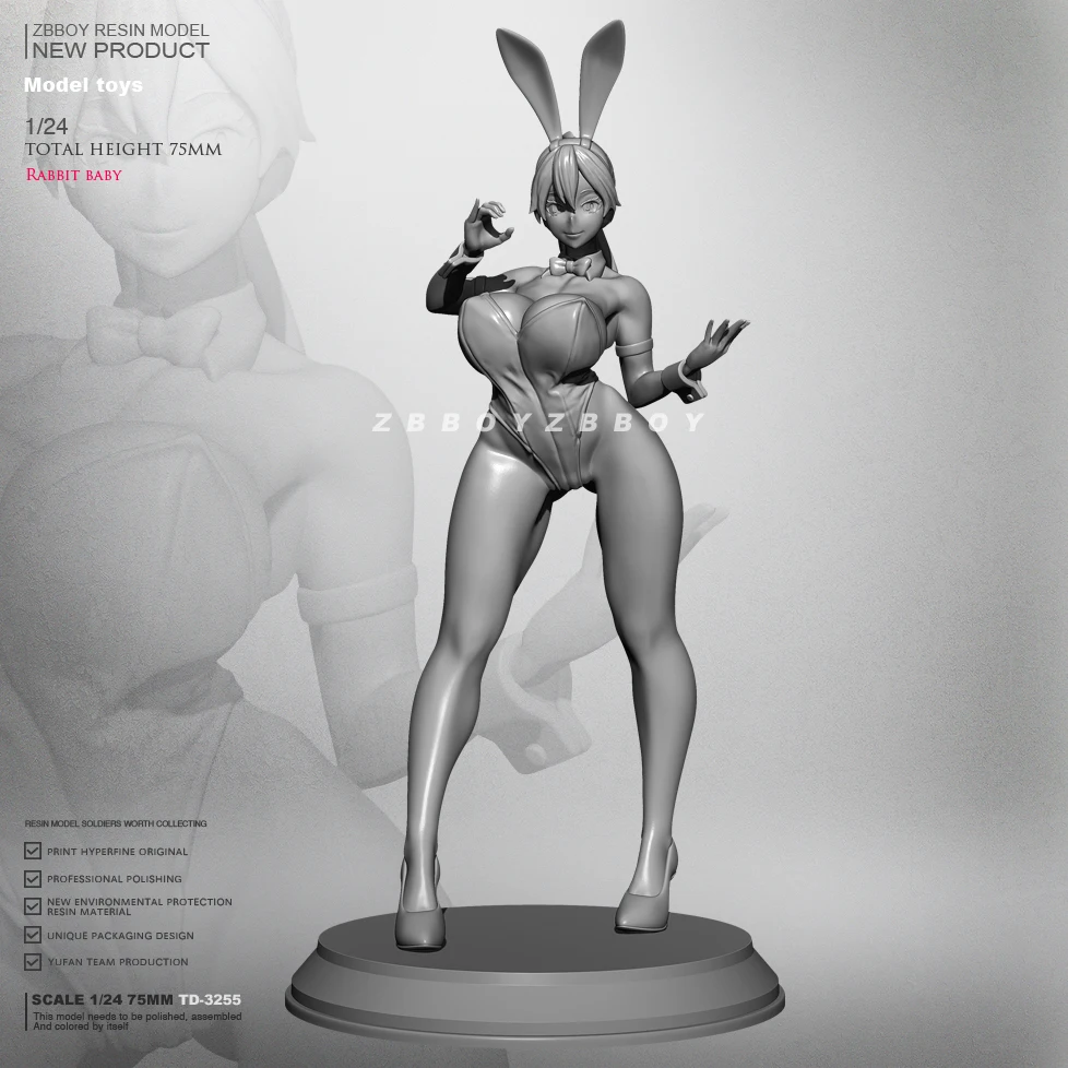 

1/24 Resin model kits figure beauty colorless and self-assembled TD-3255