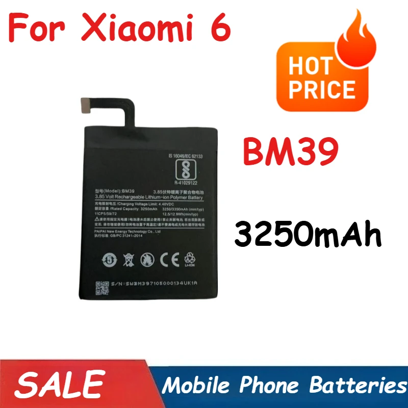 

3250mAh BM39 4520mAh BM4Y Phone Battery For Xiaomi 6 For Xiaomi POCO F3 RedMi K40 Pro K40 11X Pro MI 11 Series Batterie