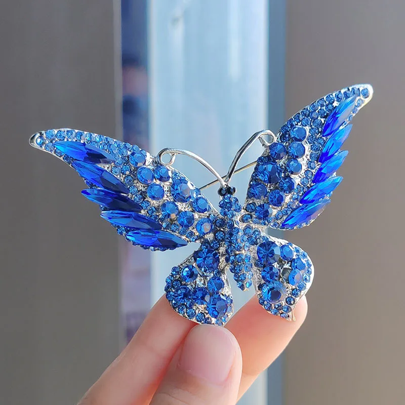 European And American Style Butterfly Brooch Alloy Pin Women\'s Clothing Corsage Animal Insect Scarf Buckle