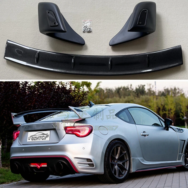 

For Toyota 86 GT86 Subaru BRZ Carbon Fiber and FRP 3-stage Rear Spoiler Trunk Wing