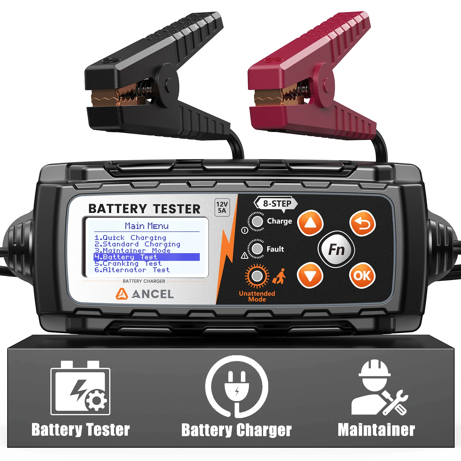 

ANCEL BT521 12V Car Battery Changer 12V Battery Tester Automotive Repair for AGM GEL WET Lead Acid Battery IP65