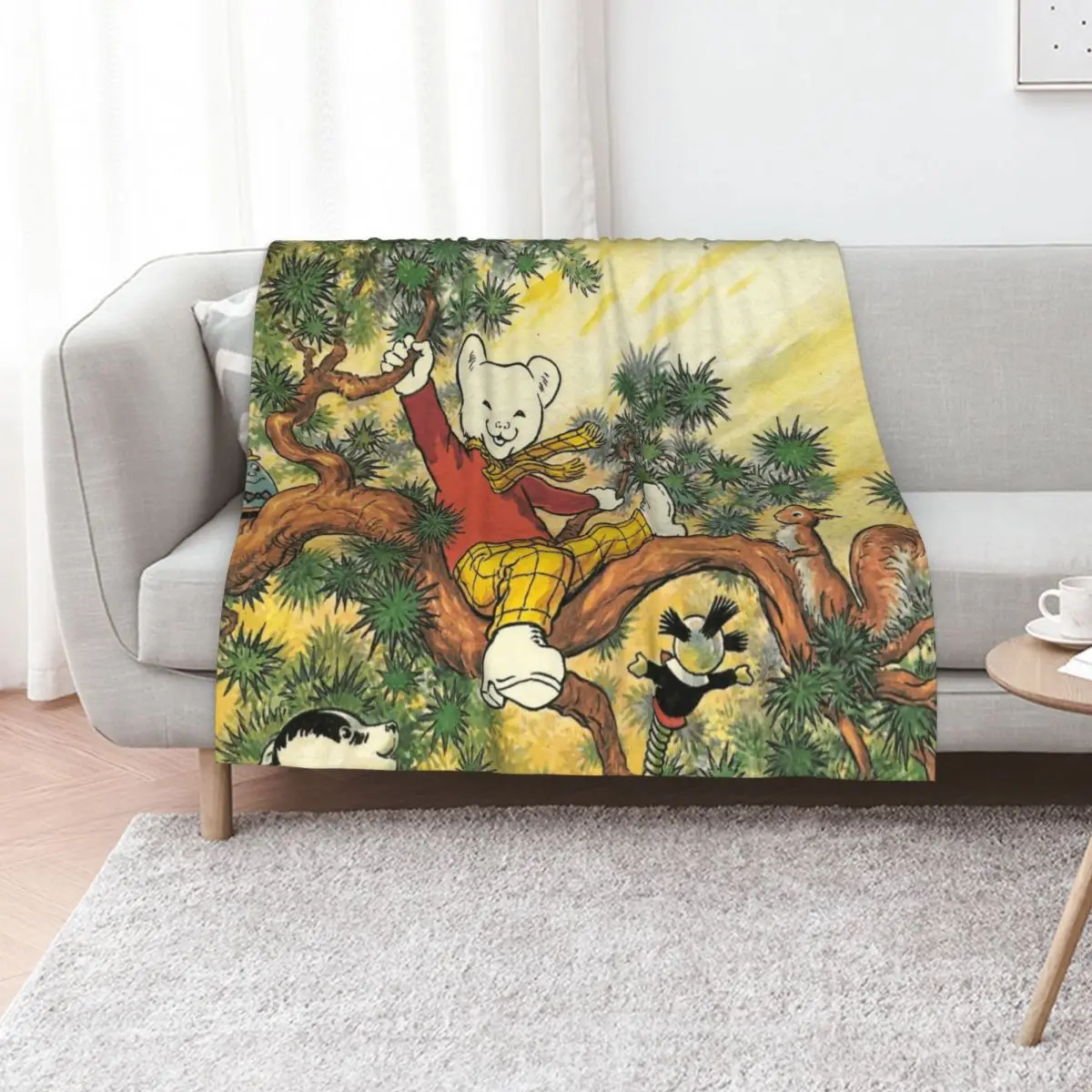 

Rupert the bear and friends Throw Blanket Luxury Brand Sofa Quilt For Decorative Sofa Decorative Sofa Blankets