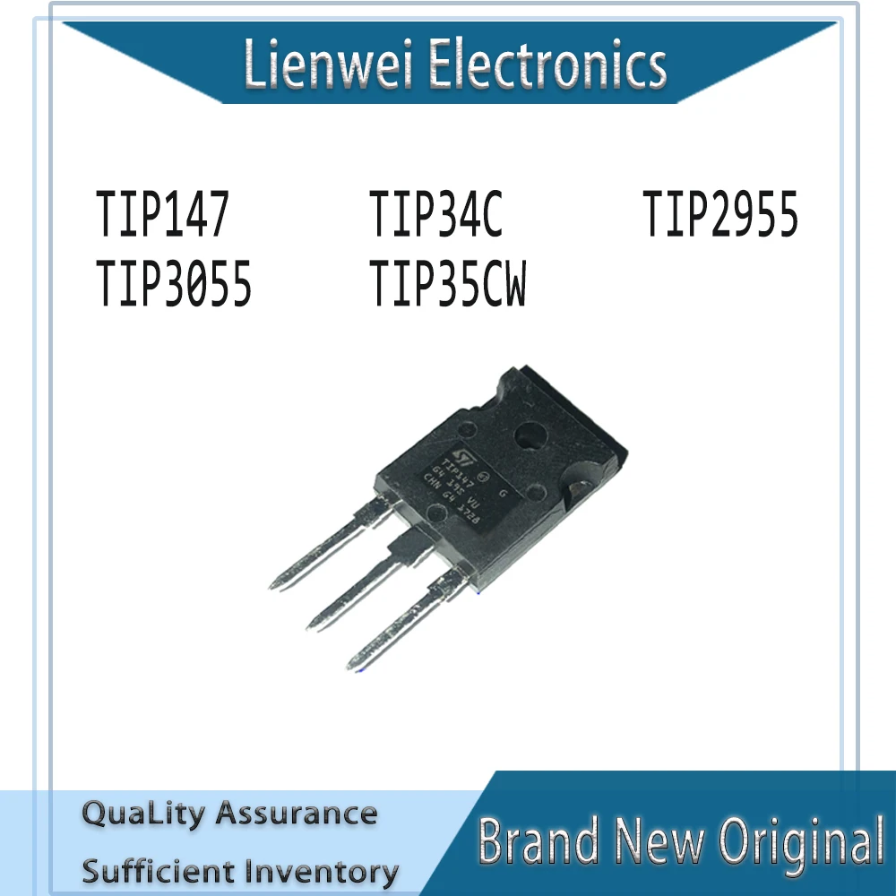 100% New Original TIP147 TIP34C TIP2955 TIP3055 TIP35CW IC Chipset TO-247