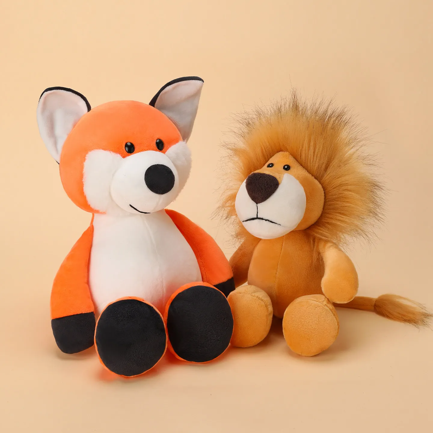 

15/25/35 см милая плюшевая лиса, лев, енот, игрушка Peluche, мягкая подушка с животными, милая кулон, кукла, подарки на день рождения для детей