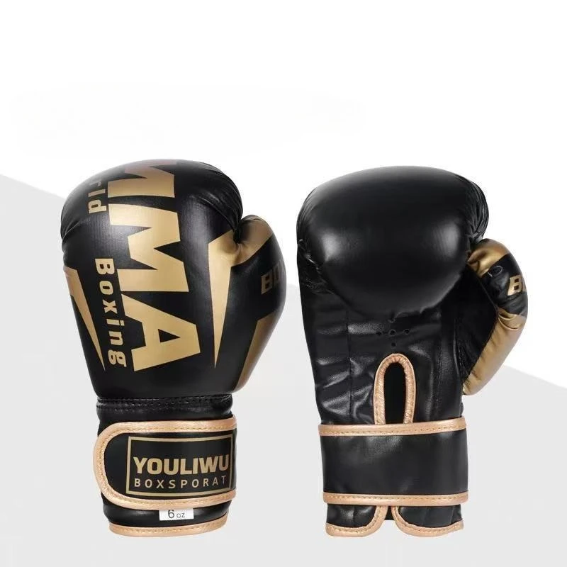 

Durable Breathable Sanda Muay Thai Boxing Gloves for Kids Adults Punching Gloves Match Fighting Training