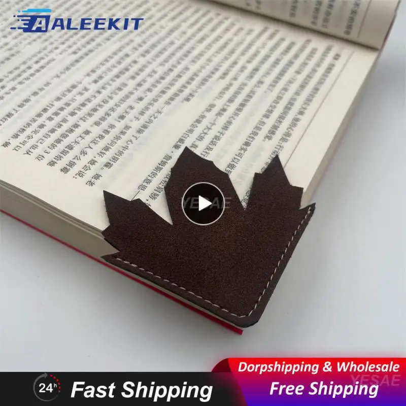 Leather Bookmark High Quality Functional Durable Hand-made Unique Book Accessories Student Bookmarks Document Storage Innovative