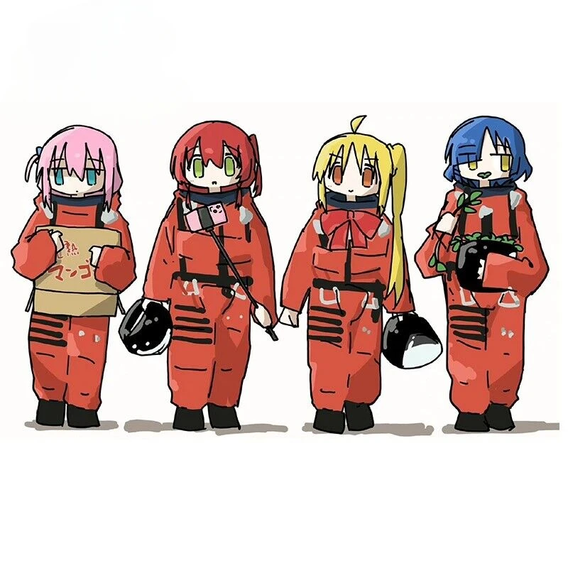 

Bocchi The Rock Anime Firefighter Car Sticker Bumper Decoration Window Car Laptop Water Bottle Waterproof Decal