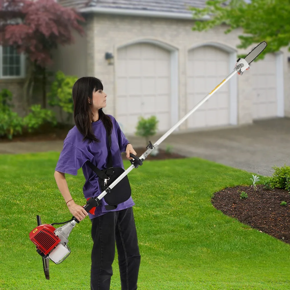 Serra de poste de gás de 2 tempos 42,7CC, poderosa motosserra podadora com pólo extensível de longo alcance, cortador de casquilha