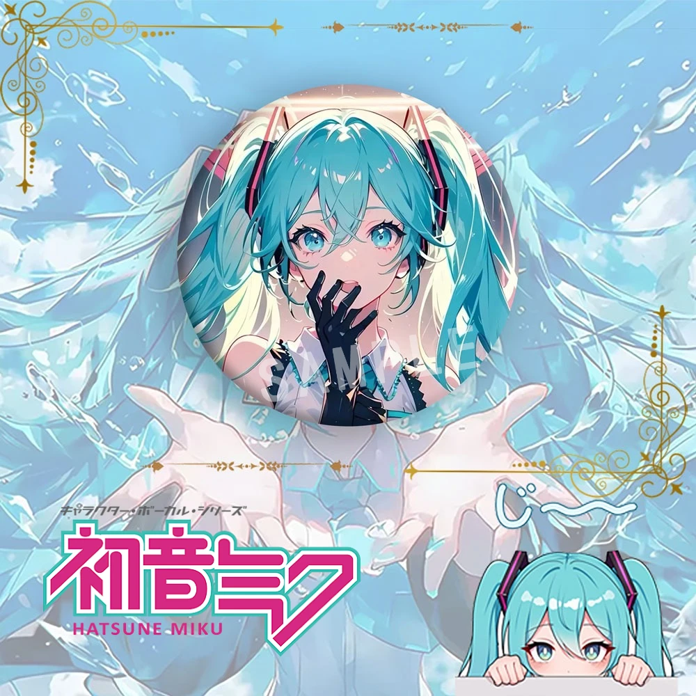 Hatsune Miku Anime Gadżety Odznaka Wirtualna Piosenkarka Kagamine Rin Len Plecak Kapelusz Dekoracje Zawieszki Niezbędny dla Fanów Kolekcjonerski Prezent