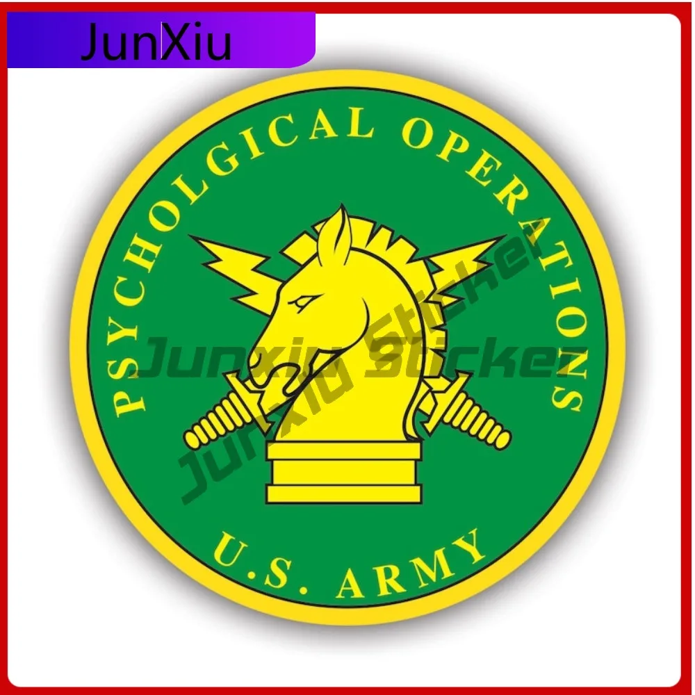 

Unique Round Us Army Psychological Operations Seal Sticker Decal American Made Uv Protected Psyops Usa Artistic Vinyl Sticker