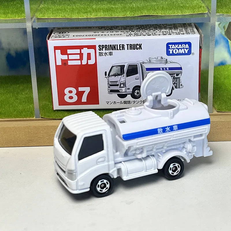 Takara Tomy Tomica No.87 Watering Sprinkler Truck Alloy Diecast Vehicle Model Mini Car Toy Birthday Gifts for Boys Children