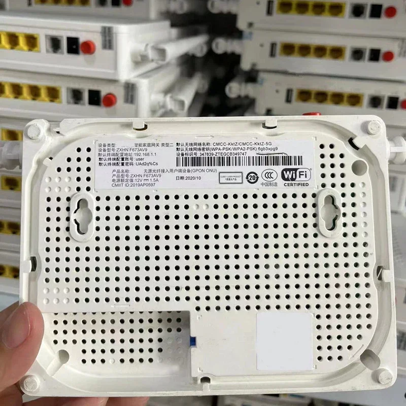 Imagem -03 - Onu Gpon F673av9 a Dual Band 4ge Mais 1tel Mais 2usb Mais ac 5g Wi-fi Segunda Mão sem Poder