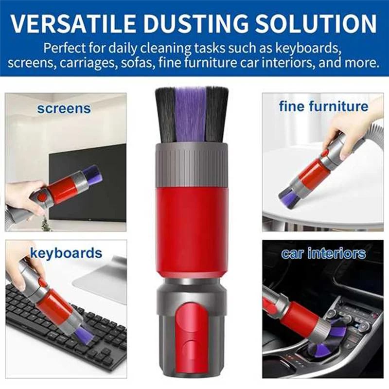 BTCL Replacement Parts Filter For Dyson V7,V8 Animal And Absolute Cordless Vacuums Flexible Crevice Tool Traceles Dust Brush