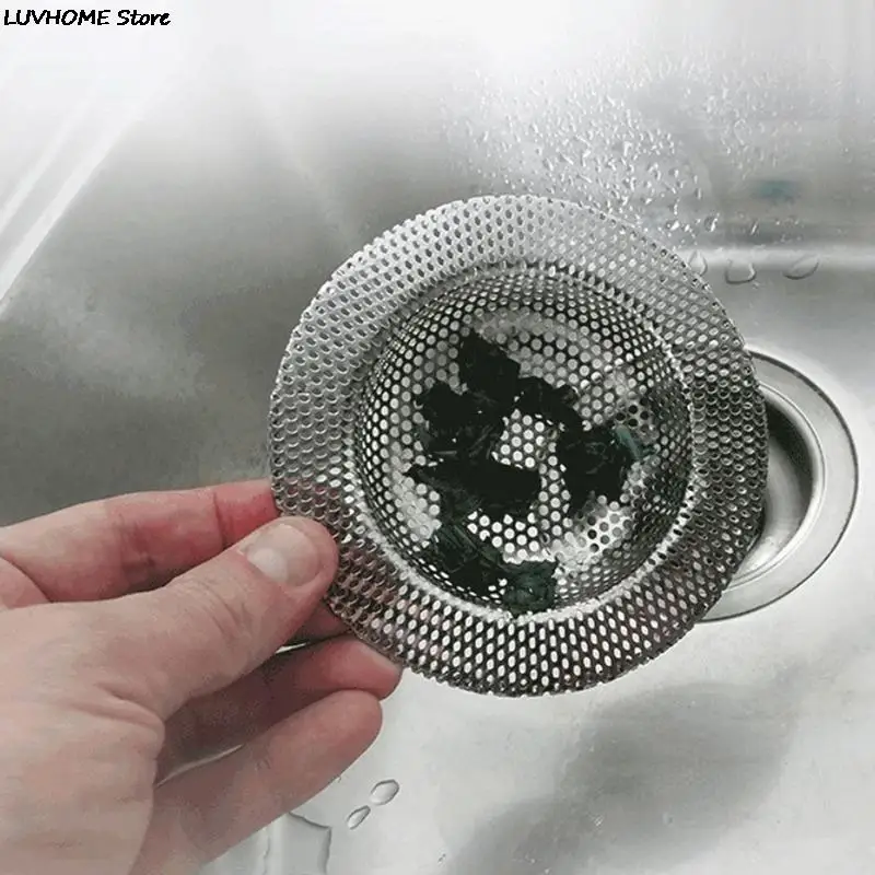 Kitchen Water Sink Filter Sink Mesh Strainer Kitchen Tool Stainless Steel Bathroom Floor Drain Cover Shower Hair Catche Stopper