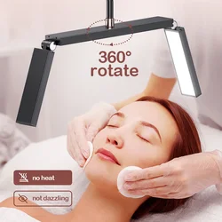 Half Moon LED Lights Lamp Lash Temperature 3200K-5600K Floor LED Ring Lamp for Beauty Facials Skincare Tattoo Eyebrows Filming