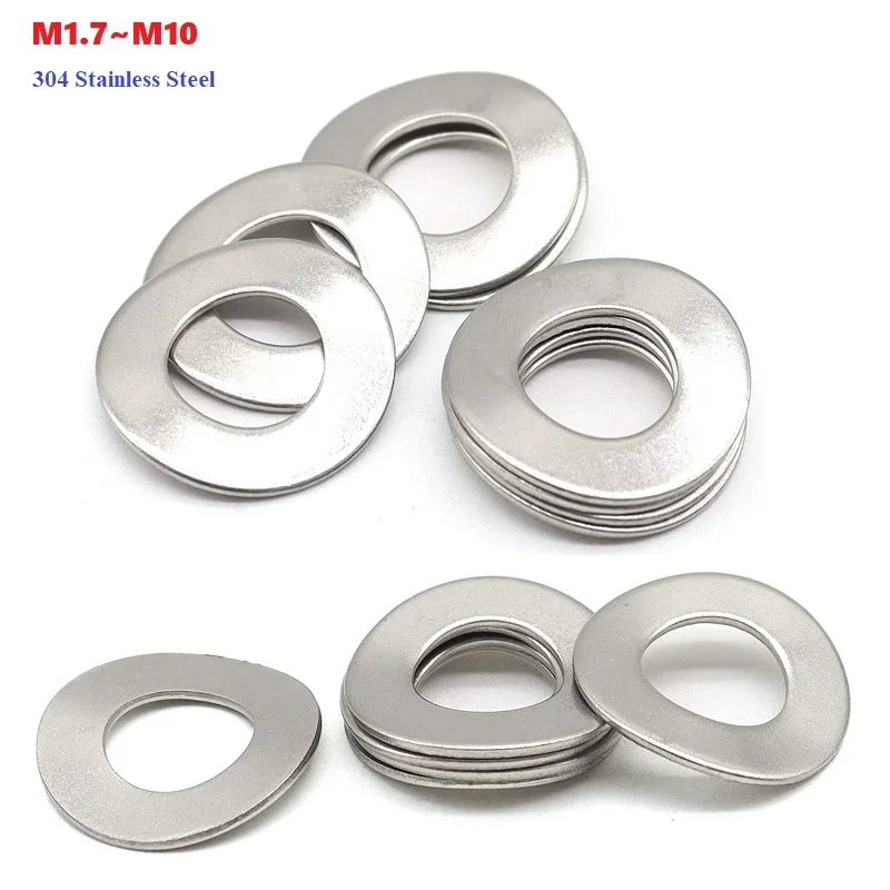 

304 Stainless Steel Curved Washers Wave Spring Washer M1.7 M2 M2.5 M3 M4 M5 M6 M8 M10