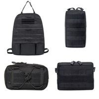 Hunting Survival First Aid Bag EDC Pack Outdoor SOS Pouch Horizontal with Shoulder Strap Nylon EDC Tool Bag Molle System